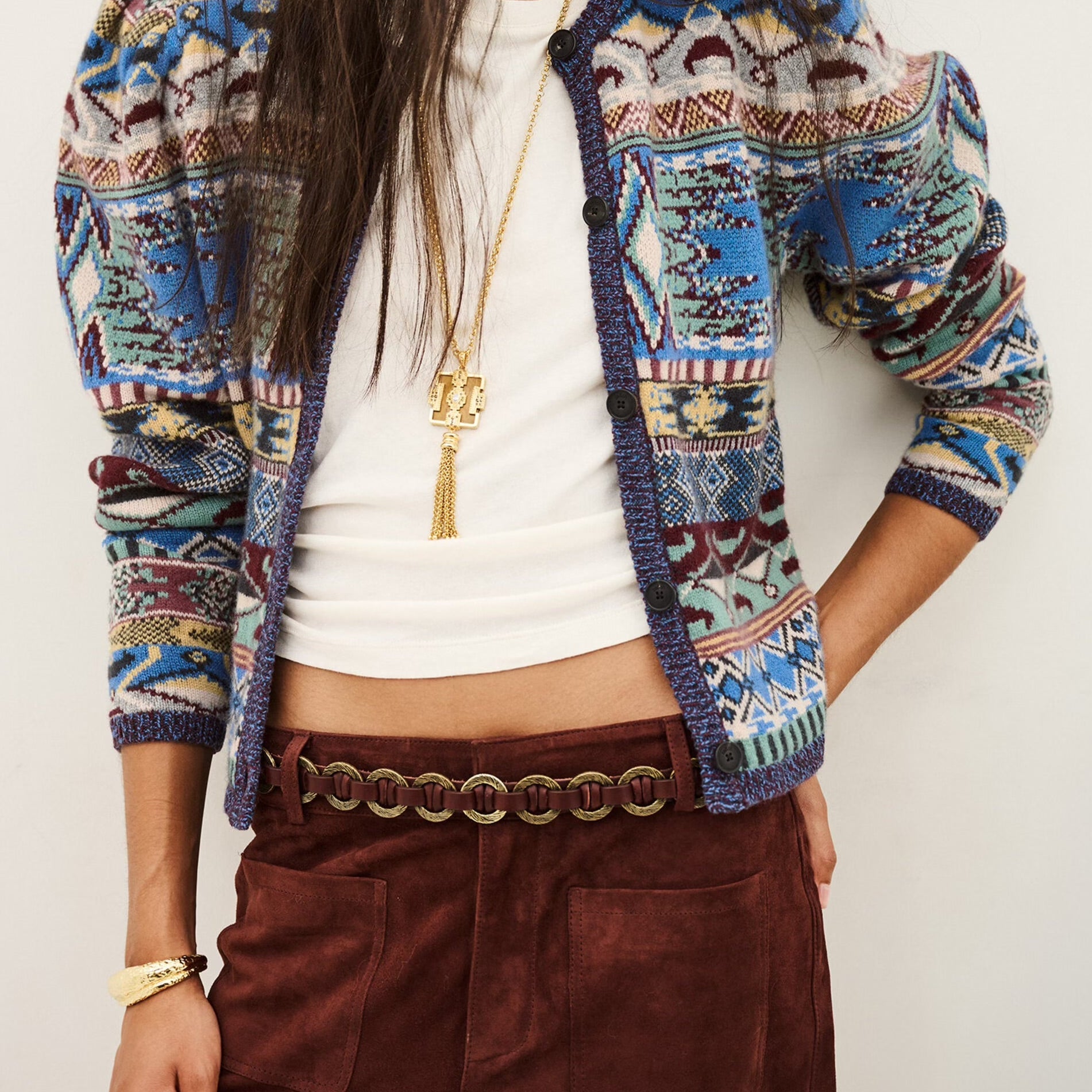 ba&sh MAJA Knit Cardigan