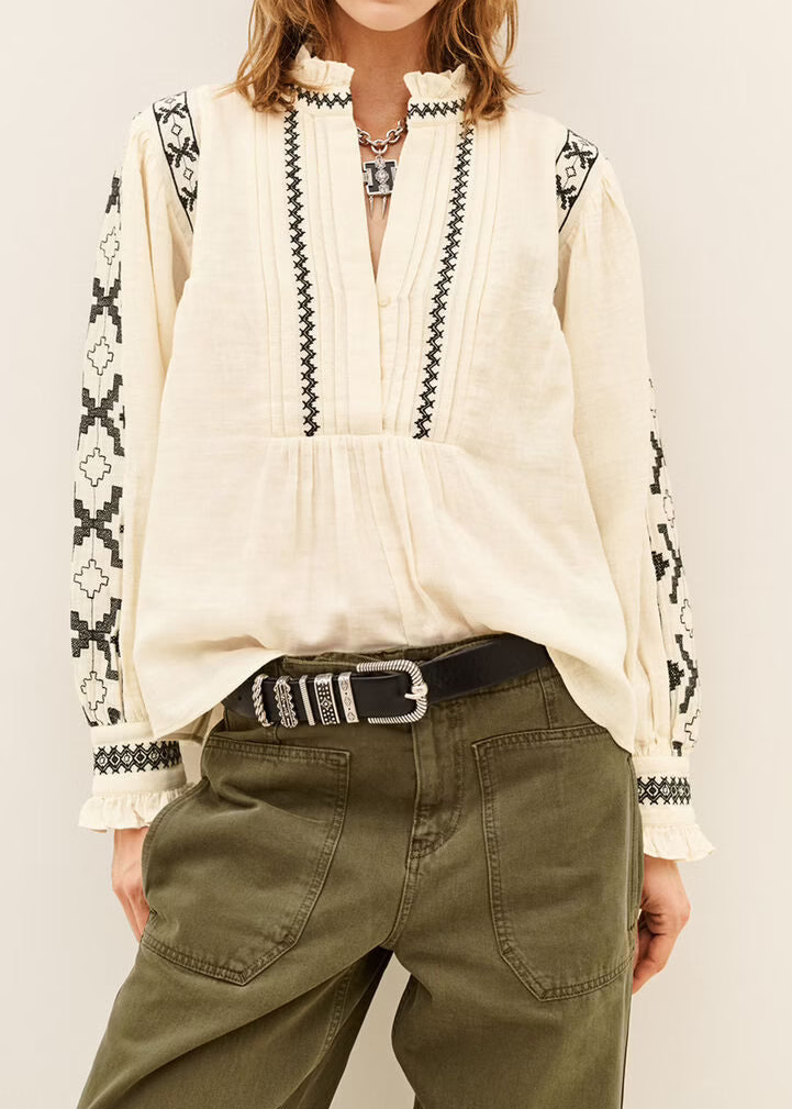 ba&sh Blouse PIDMA | Ecru