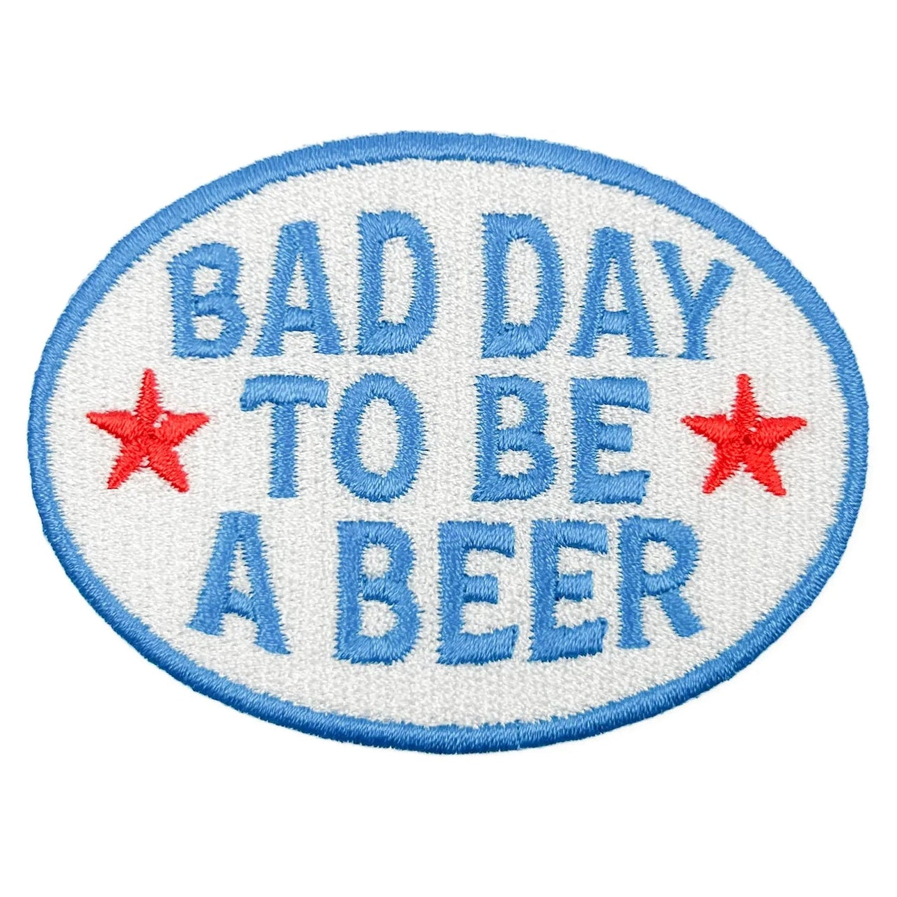 Field Trip Threads Bad Day To Be A Beer Embroidered Iron-On Patch