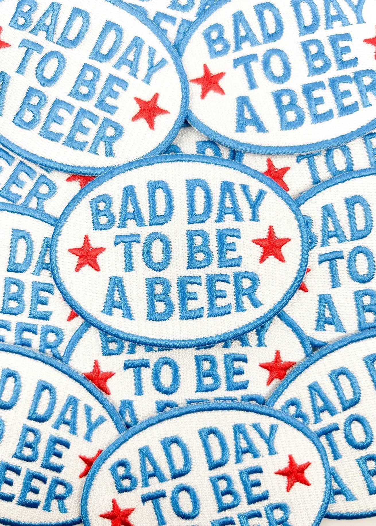 Field Trip Threads Bad Day To Be A Beer Embroidered Iron-On Patch