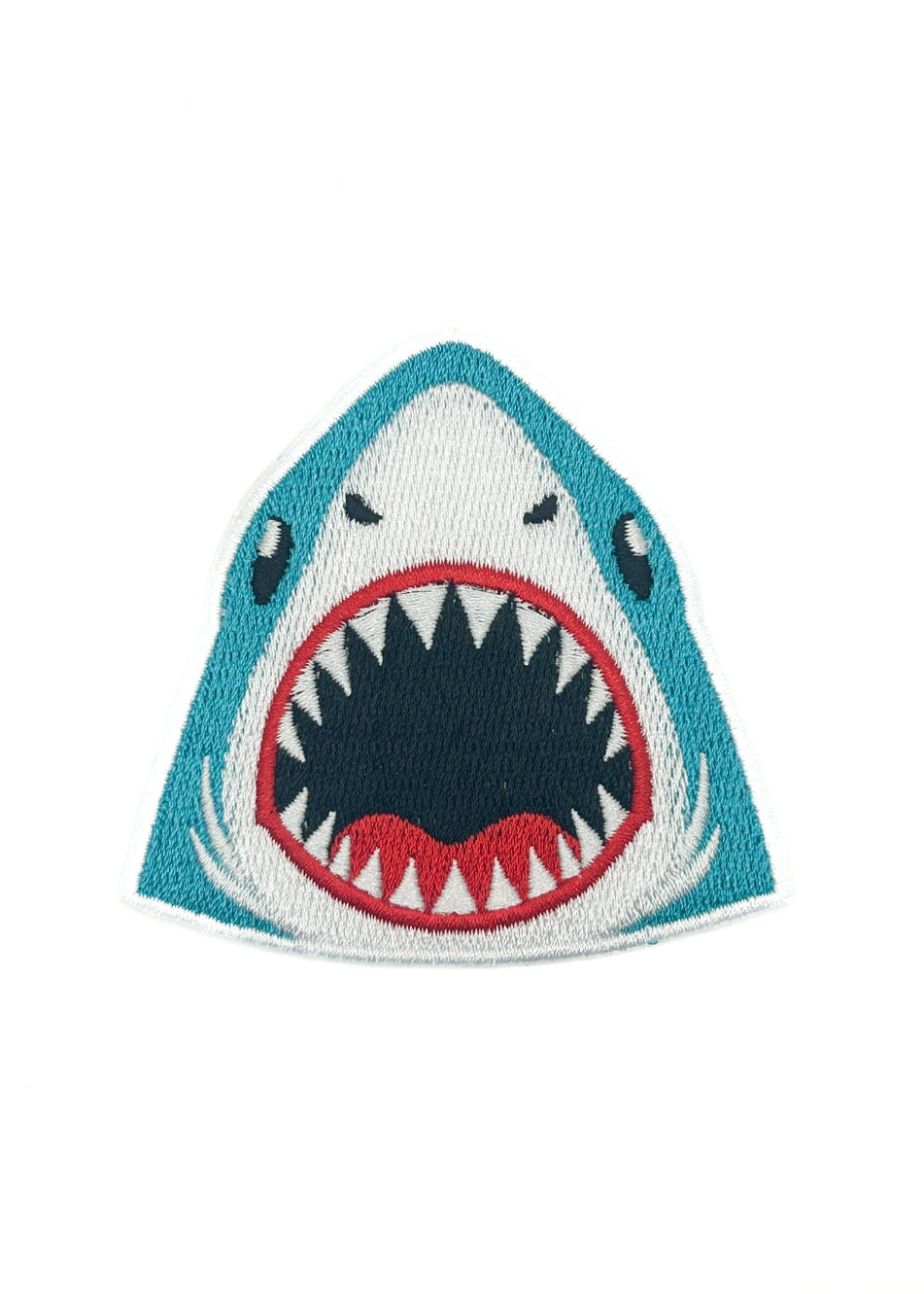 Field Trip Threads Shark Face Embroidered Iron-On Patch