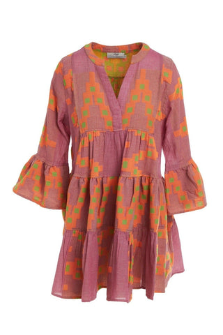 Ella Dress Pink/Orange