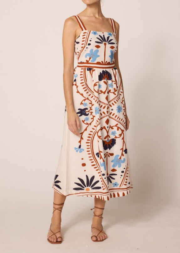 Cleobella Carmen Midi Dress | Liliana Print