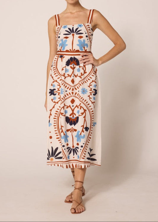 Cleobella Carmen Midi Dress | Liliana Print