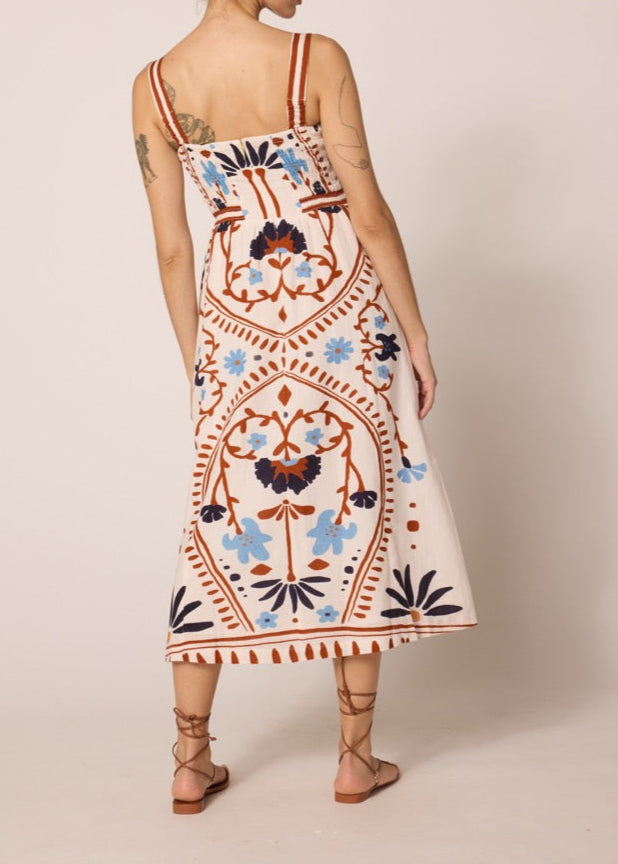 Cleobella Carmen Midi Dress | Liliana Print
