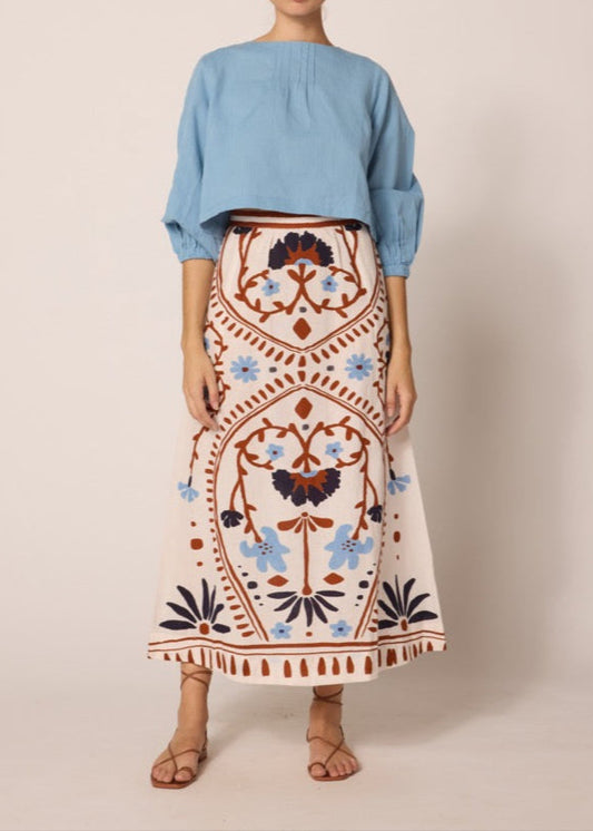 Cleobella Juliet Ankle Skirt | Liliana Print