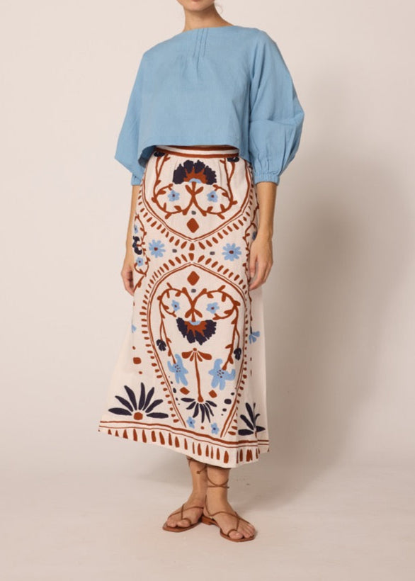 Cleobella Juliet Ankle Skirt | Liliana Print