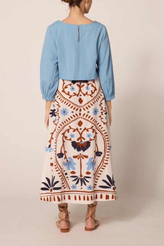 Cleobella Juliet Ankle Skirt | Liliana Print