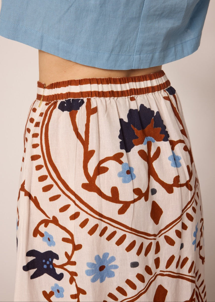 Cleobella Juliet Ankle Skirt | Liliana Print