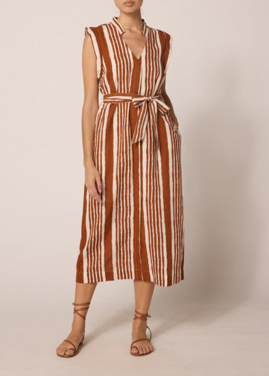 Cleobella Lani Midi Dress | Vecchio Stripe Print