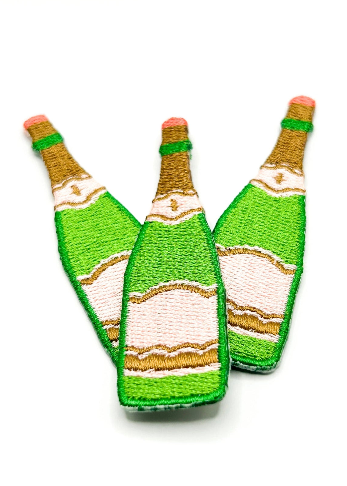 Field Trip Threads Champagne Bottle Iron-On Patch