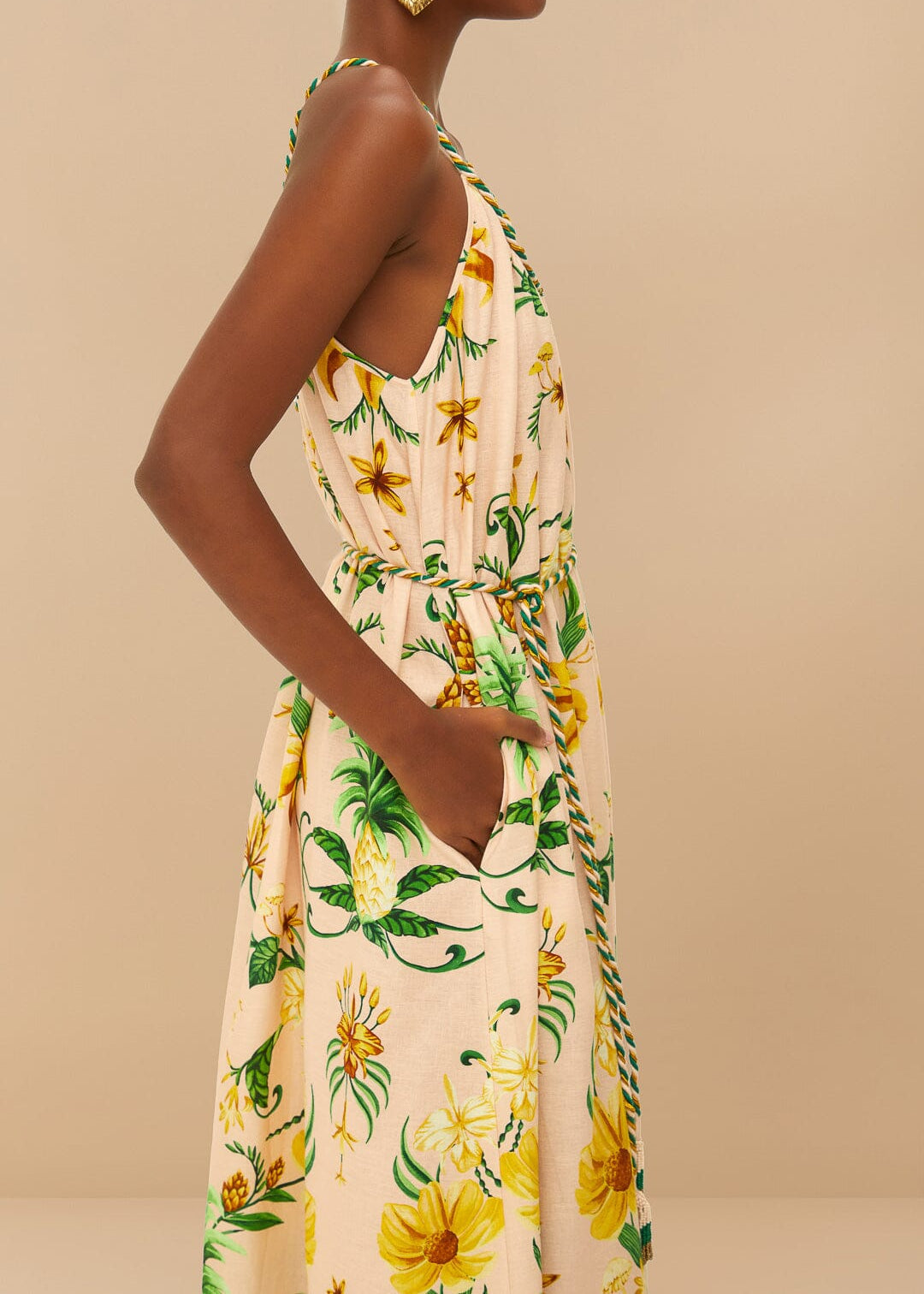 FARM Rio Pink Botanical Beauty Maxi Dress