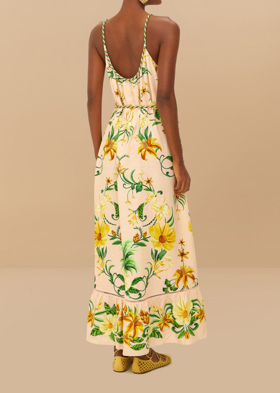 FARM Rio Pink Botanical Beauty Maxi Dress