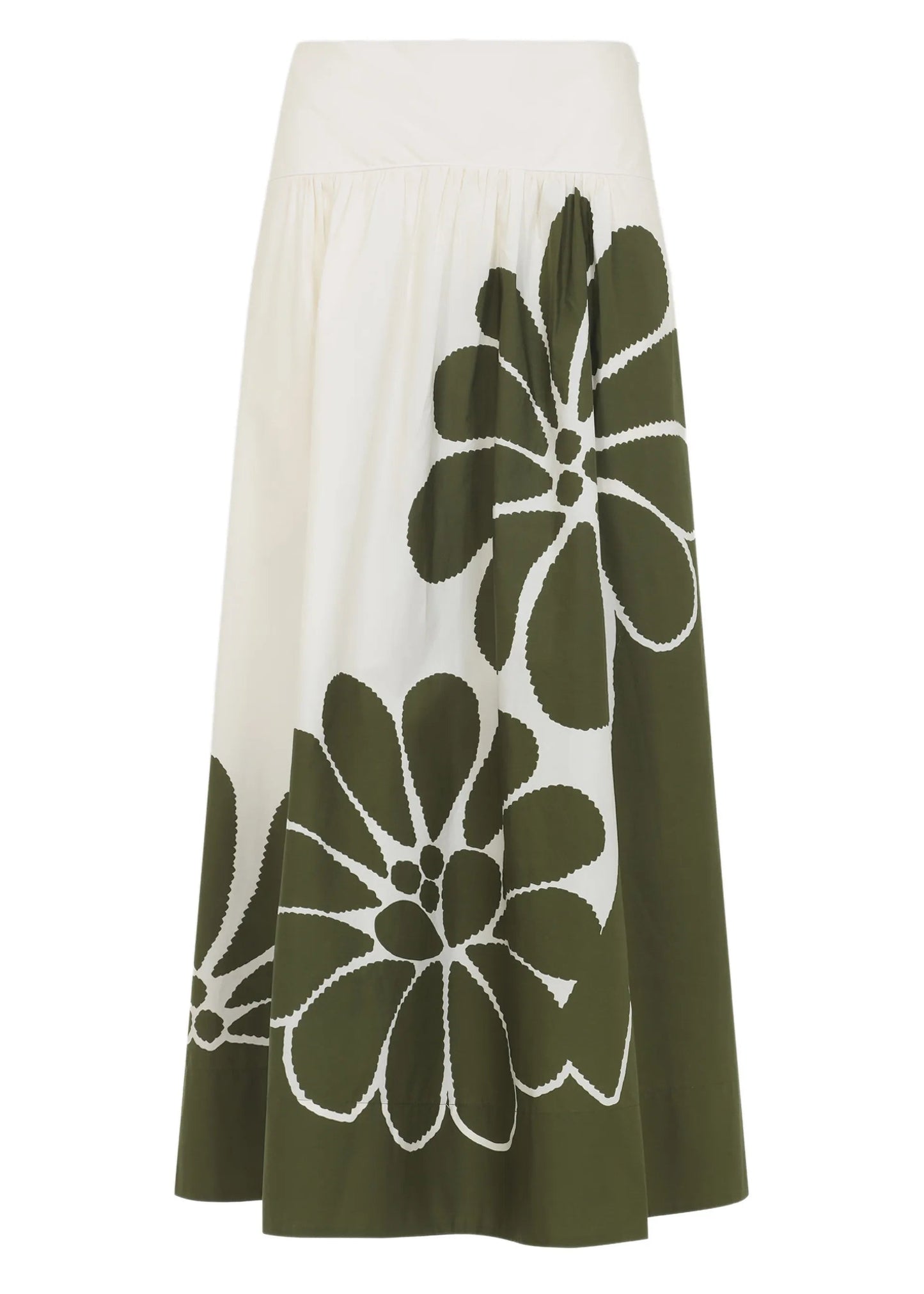 FARM Rio Palermo Green Midi Skirt