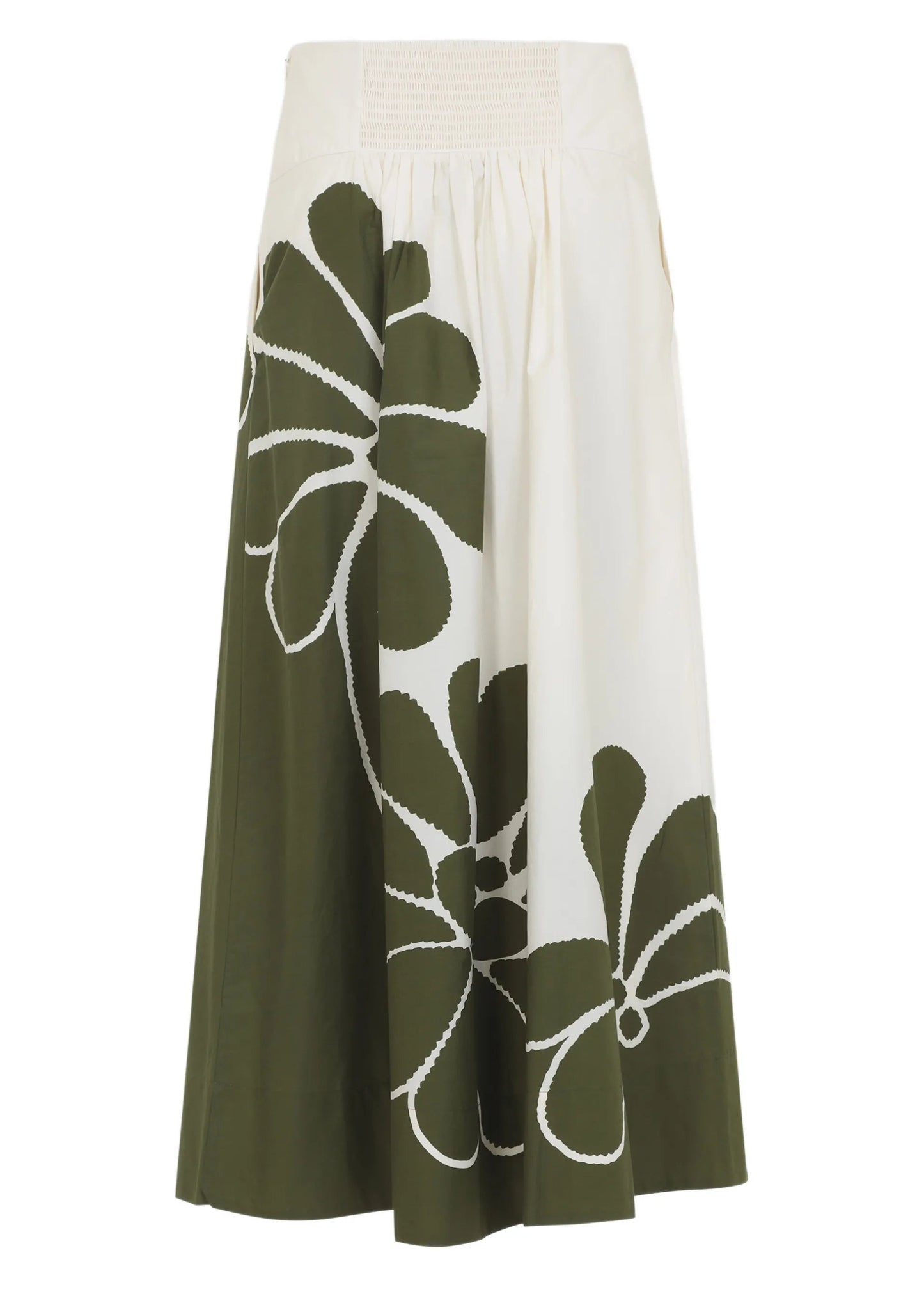 FARM Rio Palermo Green Midi Skirt