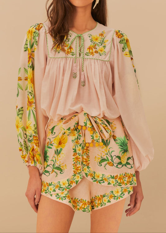FARM Rio Pink Botanical Beauty Shorts