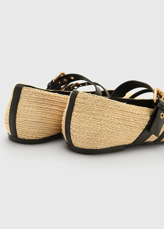 FARM Rio Women's Raffia Ballerina Flat