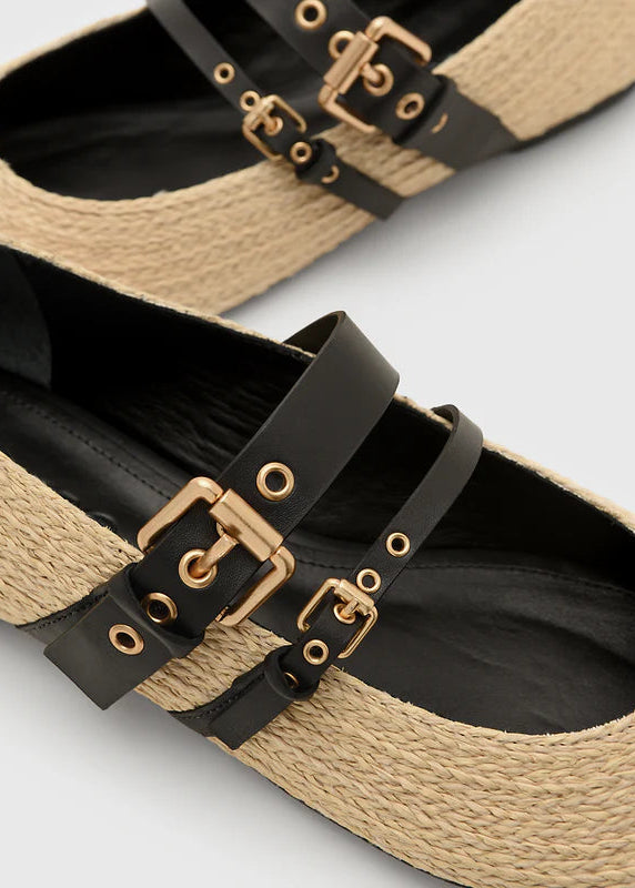 FARM Rio Women's Raffia Ballerina Flat