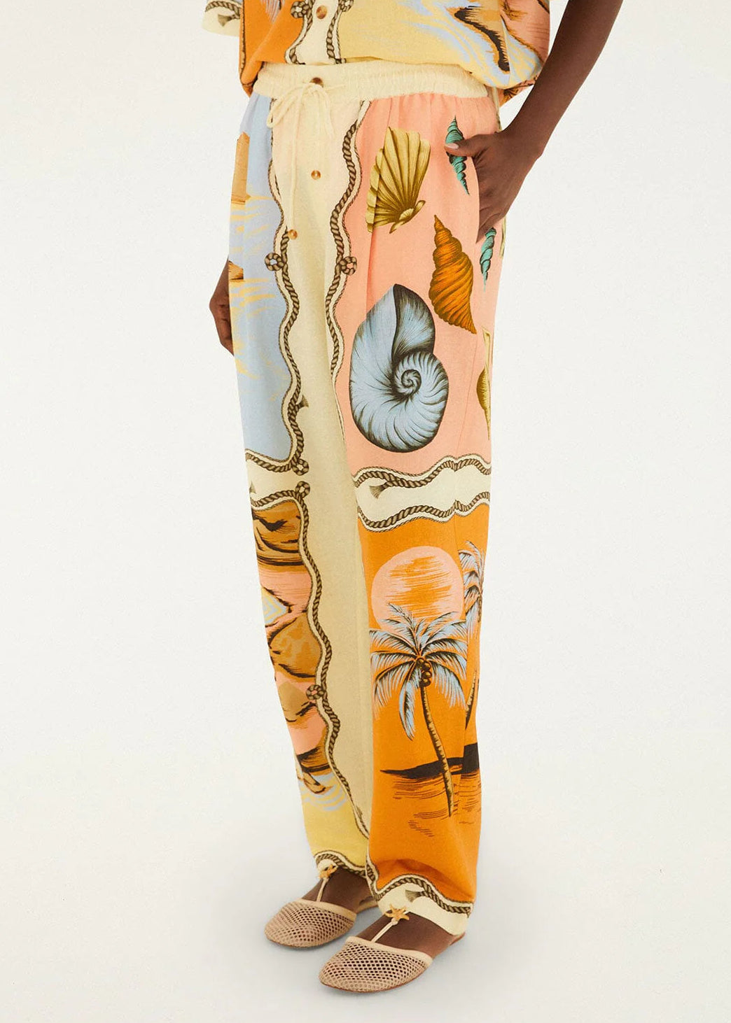 FARM Rio Multicolor Rio Souvenir Scarves Pants
