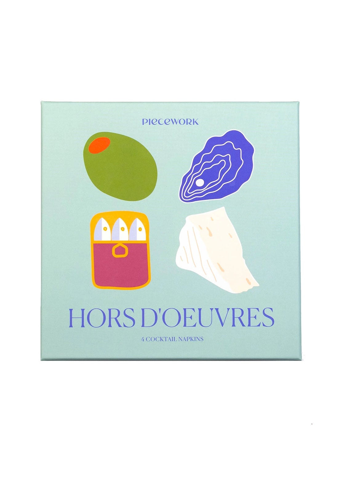 Piecework Hors D'oeuvres Cocktail Napkins | Set of 4