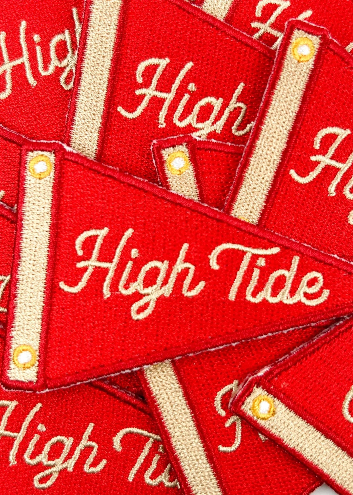 Field Trip Threads High Tide Patch Nautical Sailing Pennant Embroidered Iron On