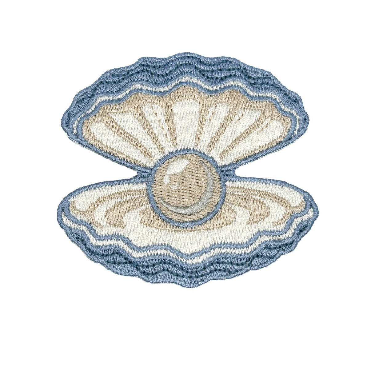 Field Trip Threads Pearl Oyster Embroidered Patch