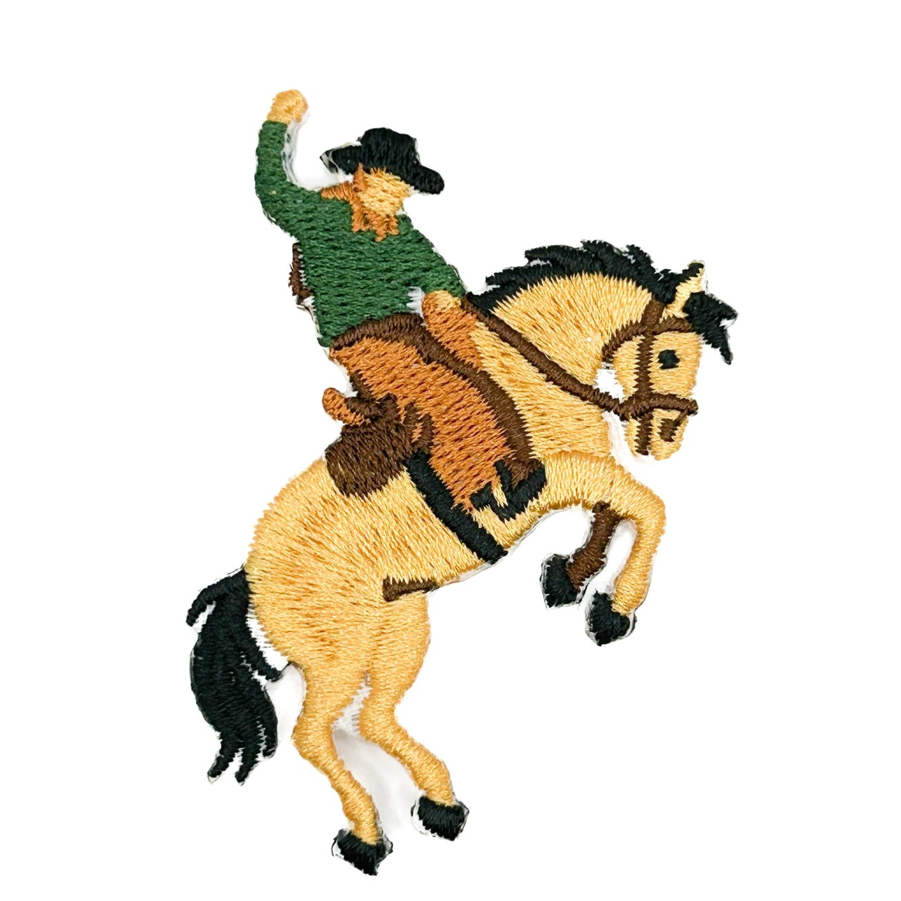 Field Trip Threads Bucking Bronco Patch Embroidered Iron-On Patch