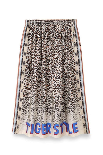 Hailey Printed Midi Skirt Tiger Style