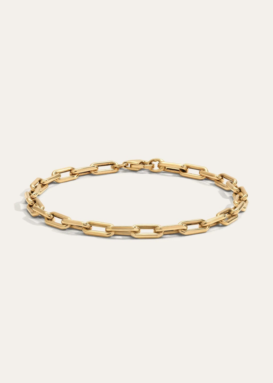 Adina Reyter 4mm Wide 7" Italian Chain Link Bracelet 14k Yellow Gold
