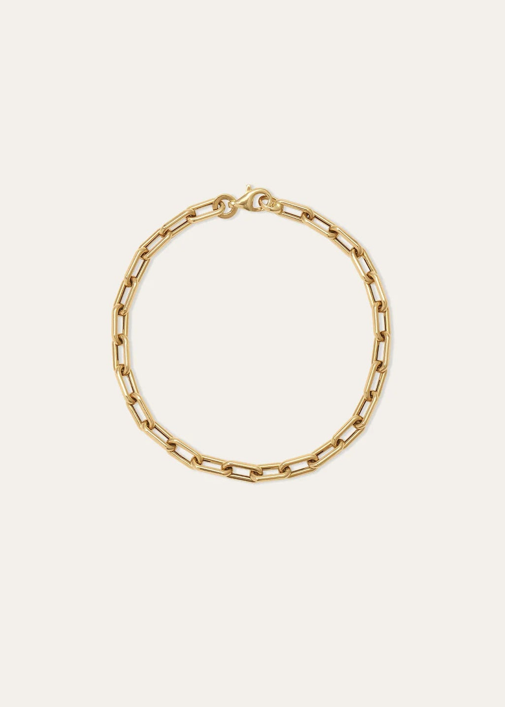 Adina Reyter 4mm Wide 7" Italian Chain Link Bracelet 14k Yellow Gold