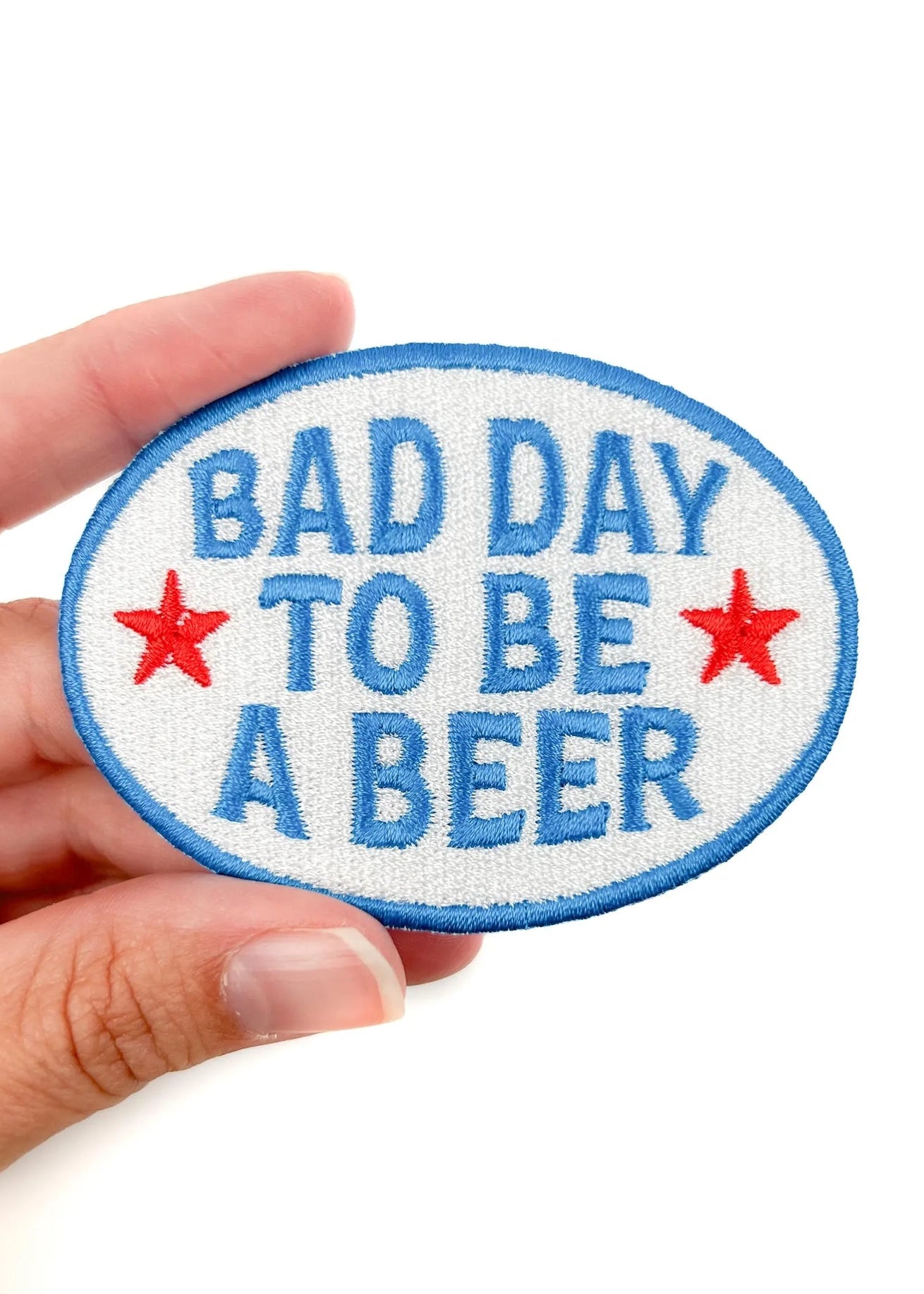 Field Trip Threads Bad Day To Be A Beer Embroidered Iron-On Patch