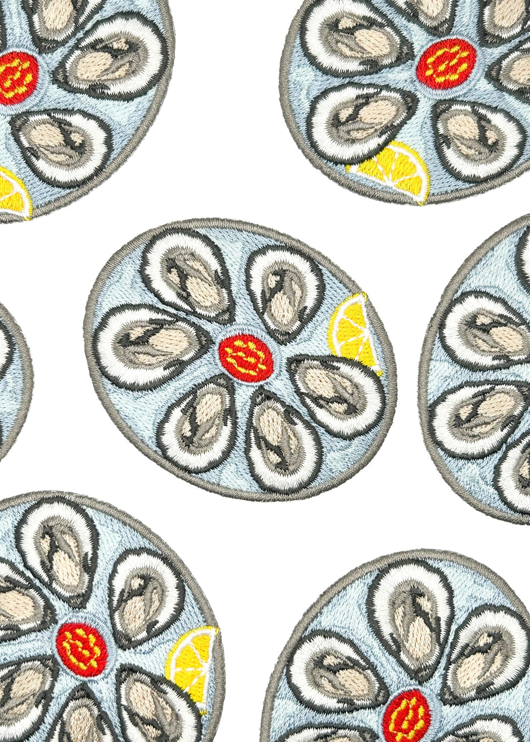 Field Trip Threads Oyster Platter Embroidered Patch