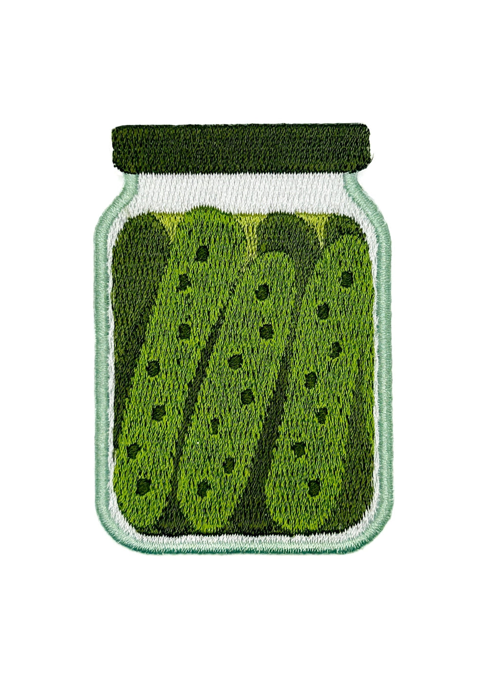 Field Trip Threads Pickle Jar Patch Embroidered Iron On