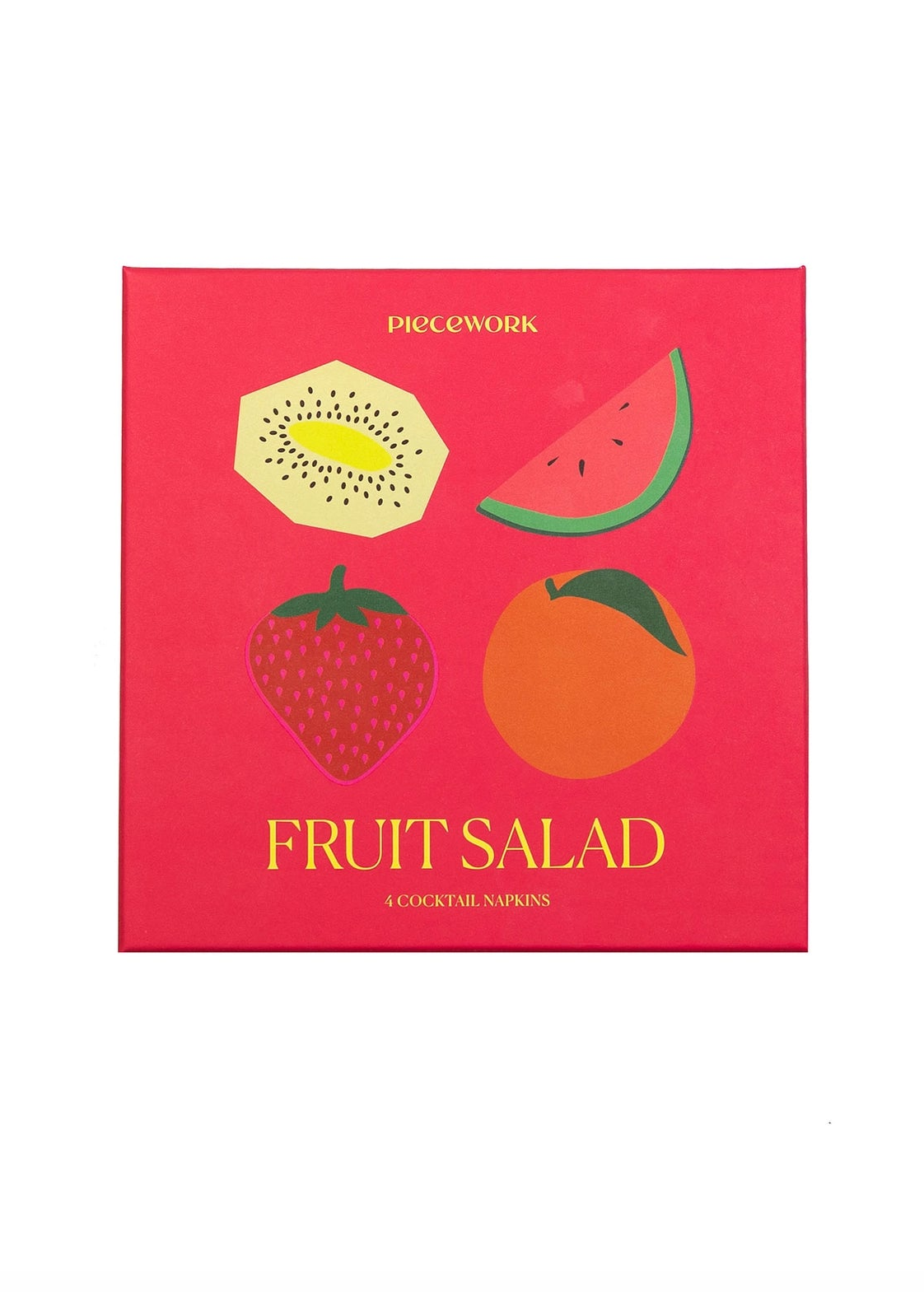 Piecework Fruit Salad Cocktail Napkins | Set of 4