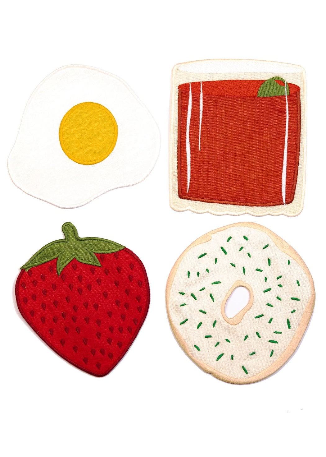 Piecework Brunch Cocktail Napkins | Set of 4