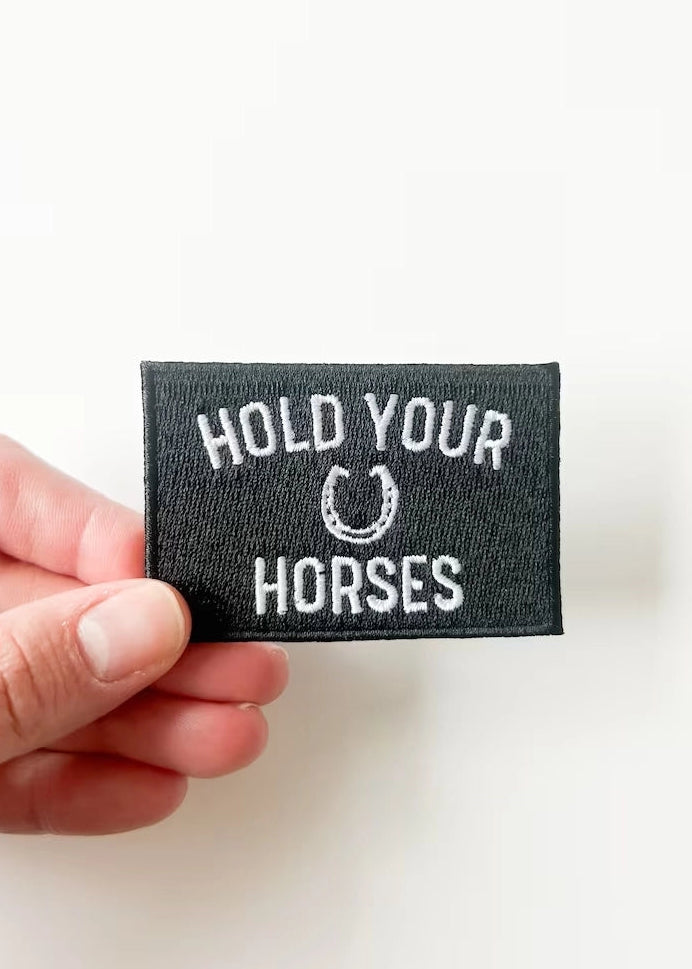 Field Trip Threads Hold Your Horses Iron On Patch