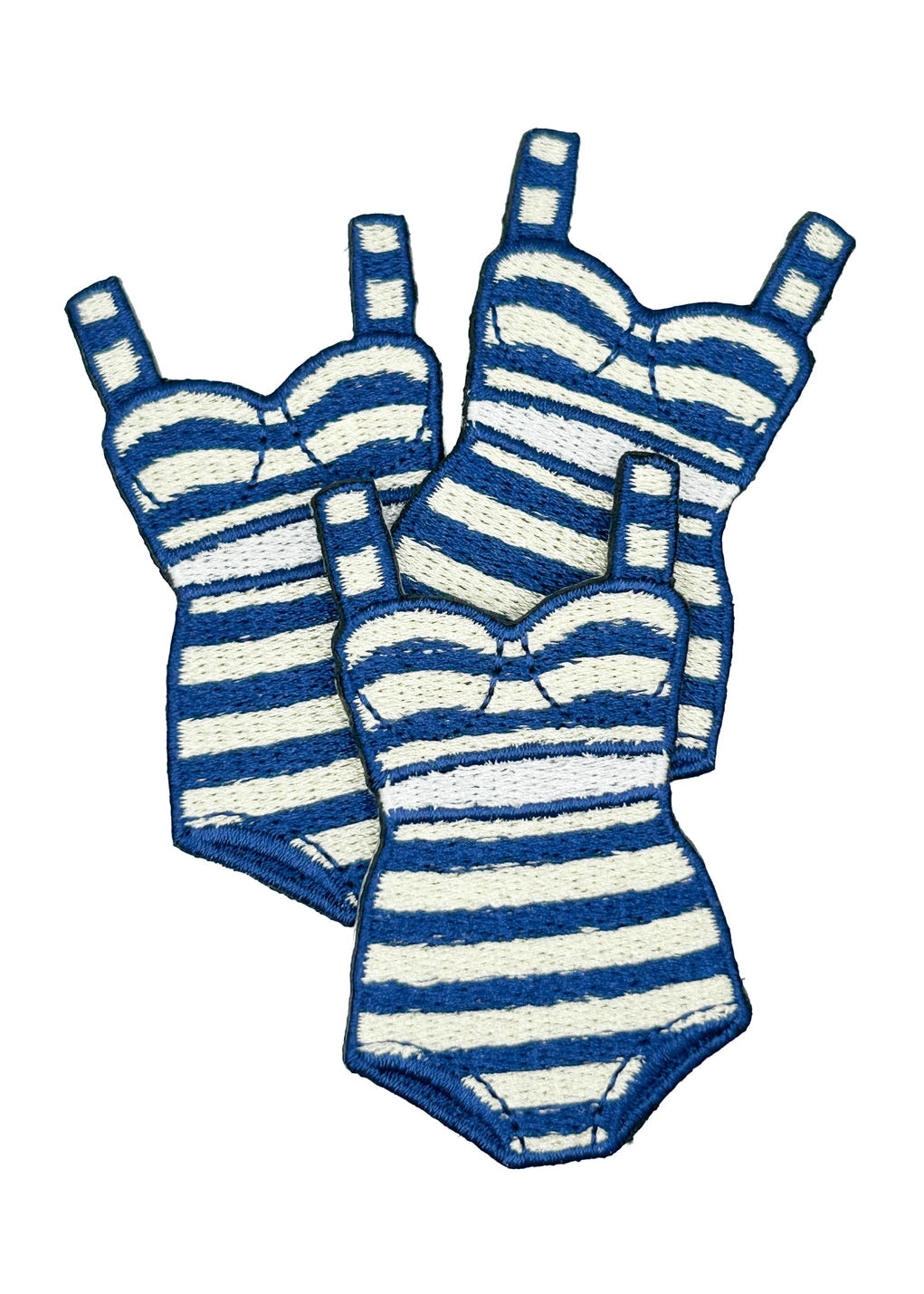 Field Trip Threads Coastal Swimsuit Striped Bikini Patch