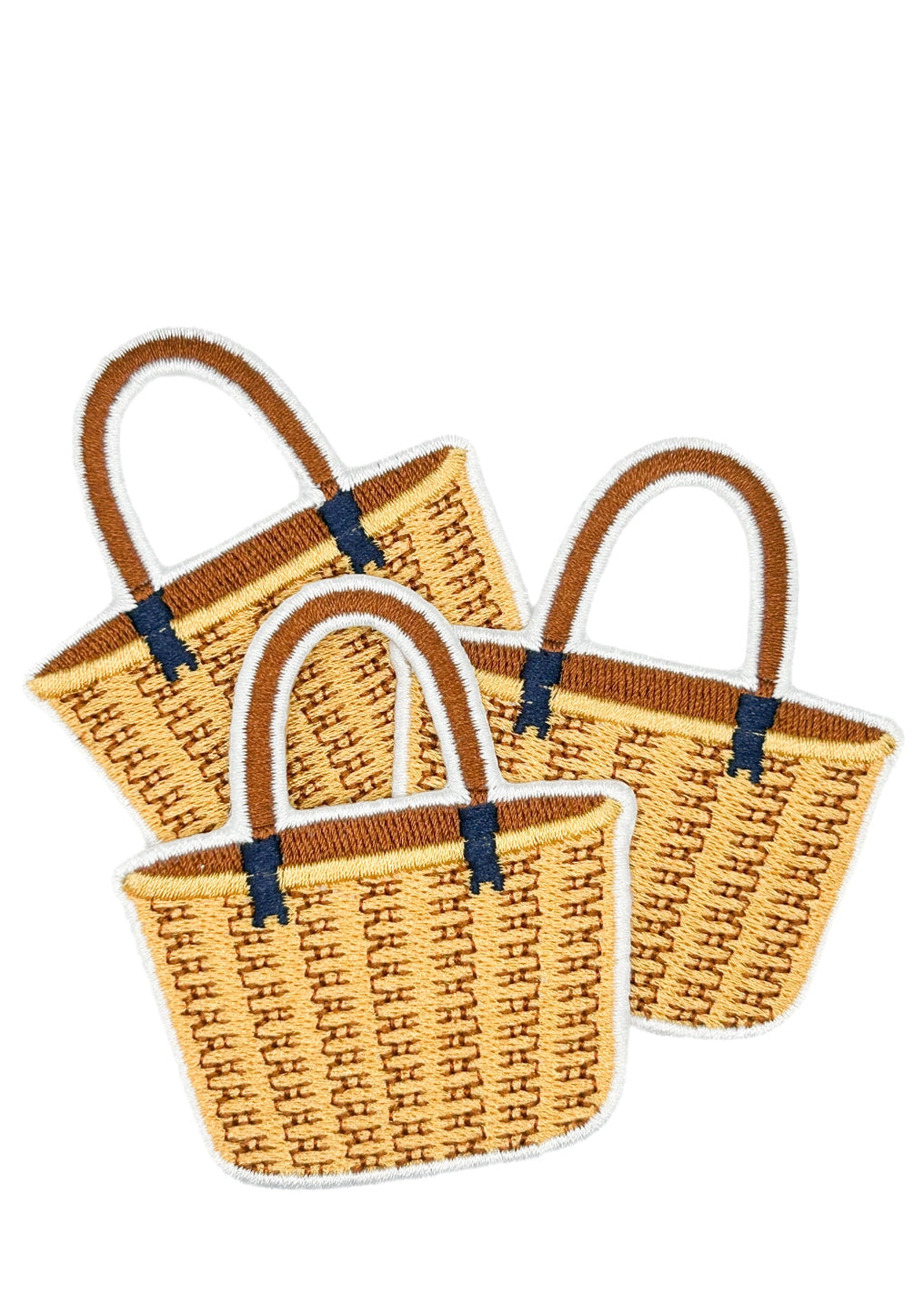 Field Trip Threads Woven Basket Embroidered Patch