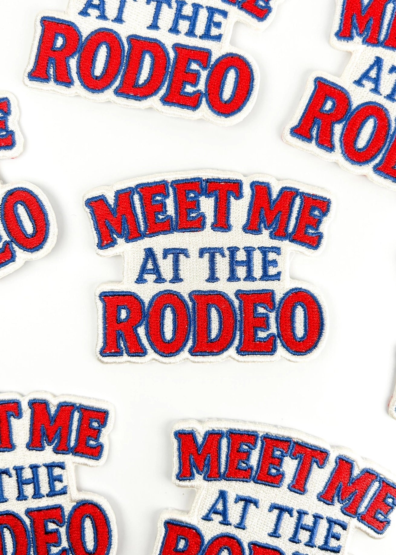 Field Trip Threads Meet Me At the Rodeo Embroidered Iron-On Patch