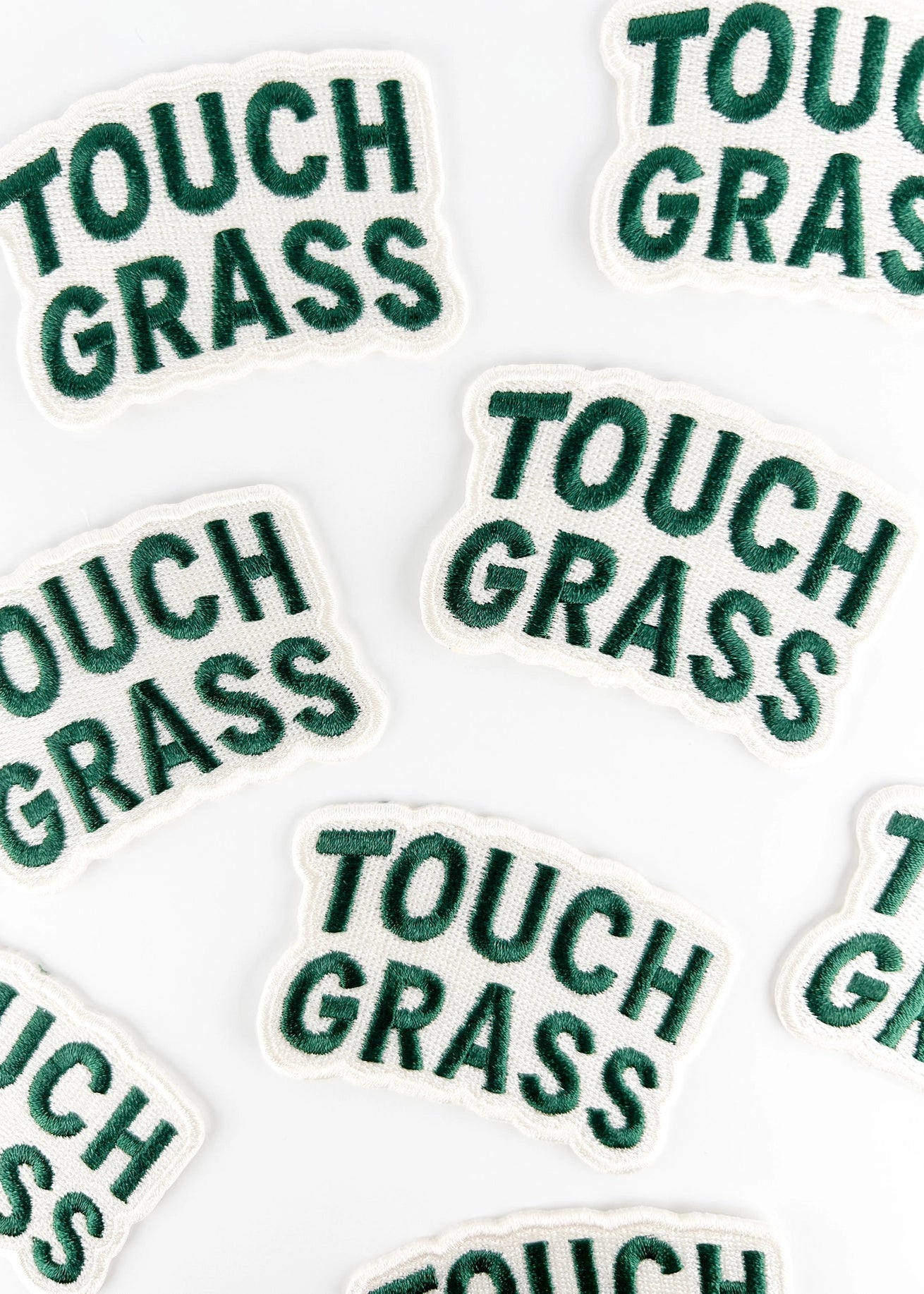 Field Trip Threads Touch Grass Embroidered Patch