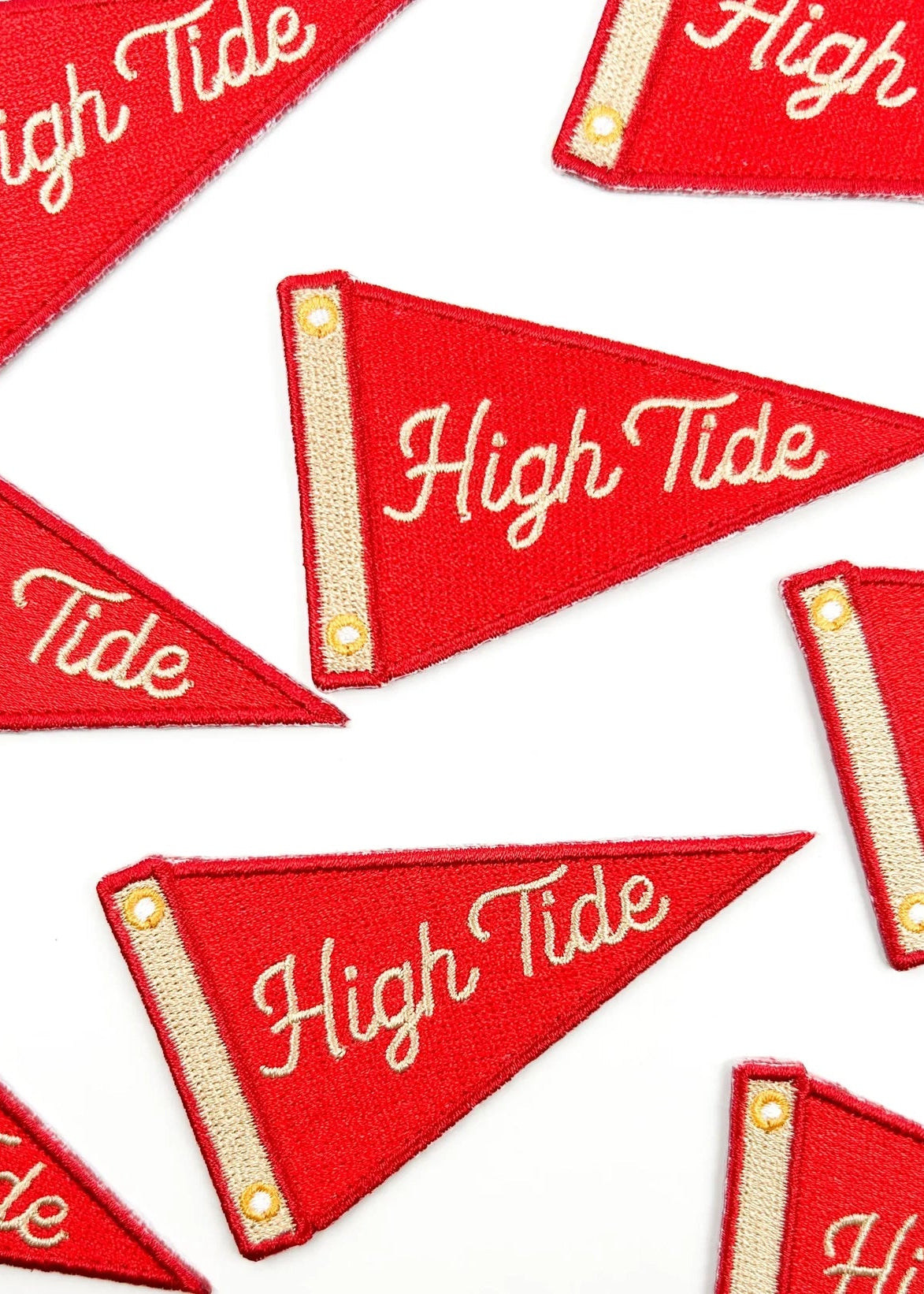 Field Trip Threads High Tide Patch Nautical Sailing Pennant Embroidered Iron On