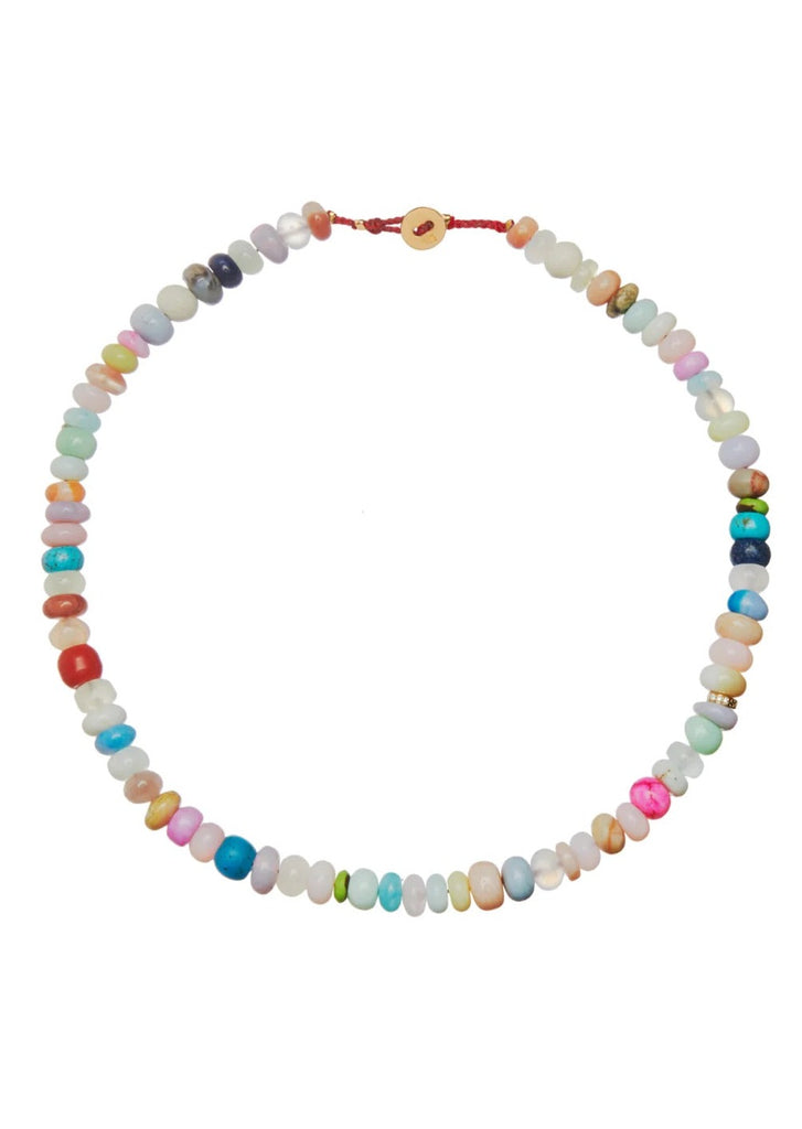 Candy Gem Necklace in Rainbow