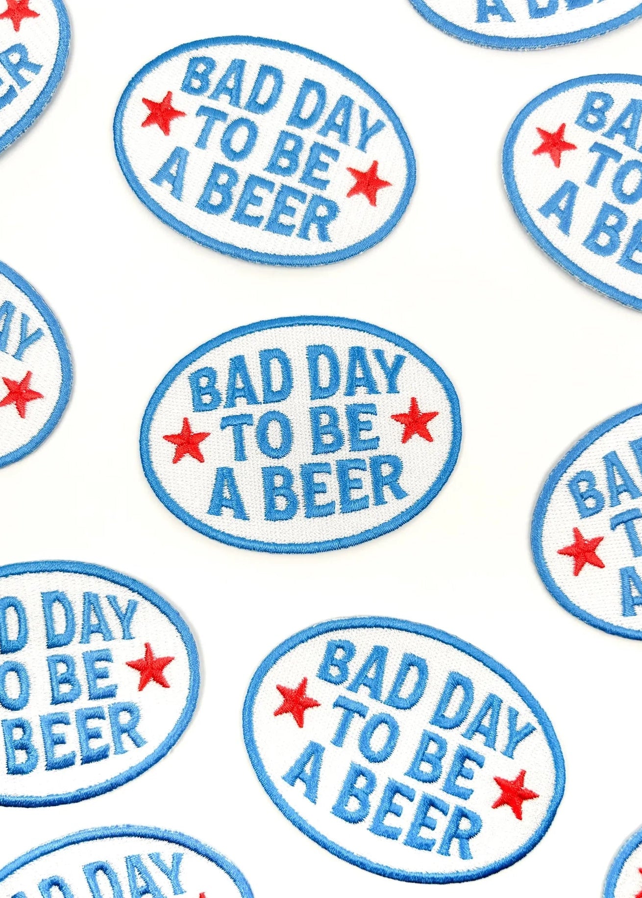 Field Trip Threads Bad Day To Be A Beer Embroidered Iron-On Patch