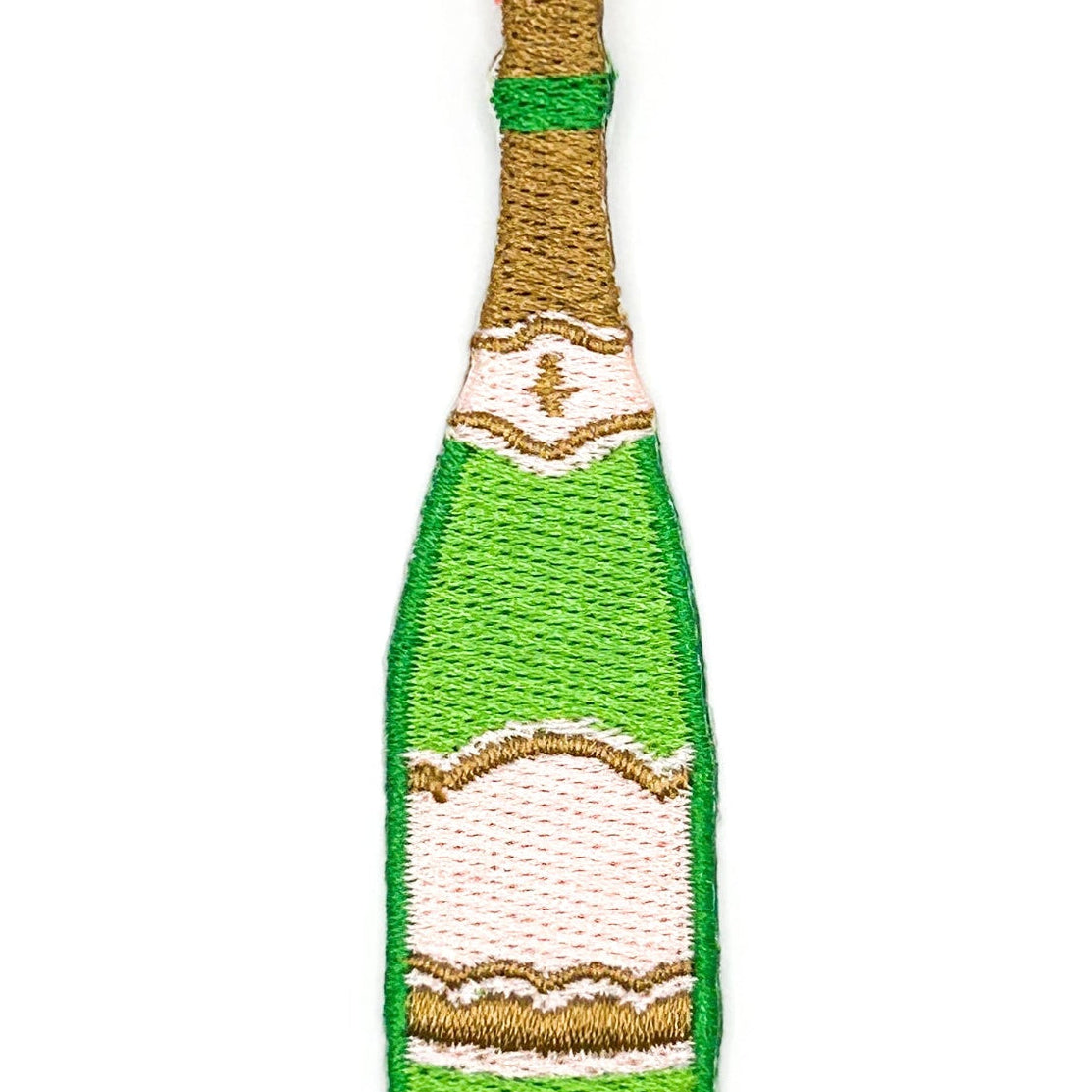 Field Trip Threads Champagne Bottle Iron-On Patch