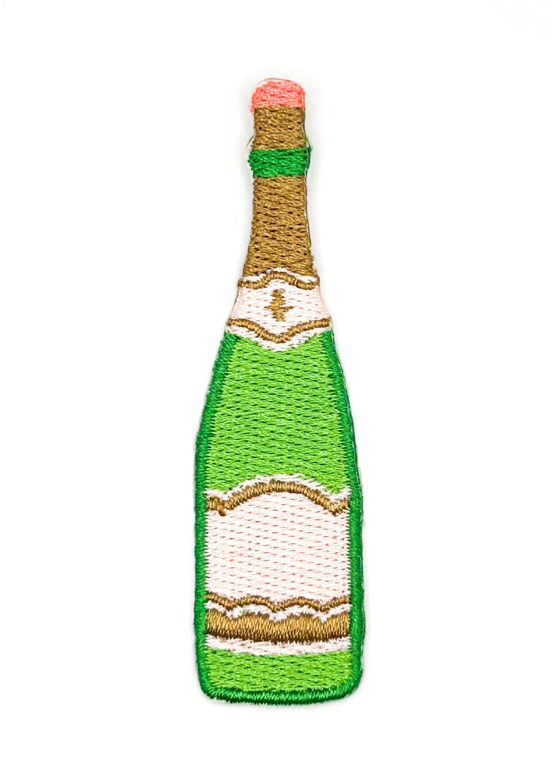 Field Trip Threads Champagne Bottle Iron-On Patch