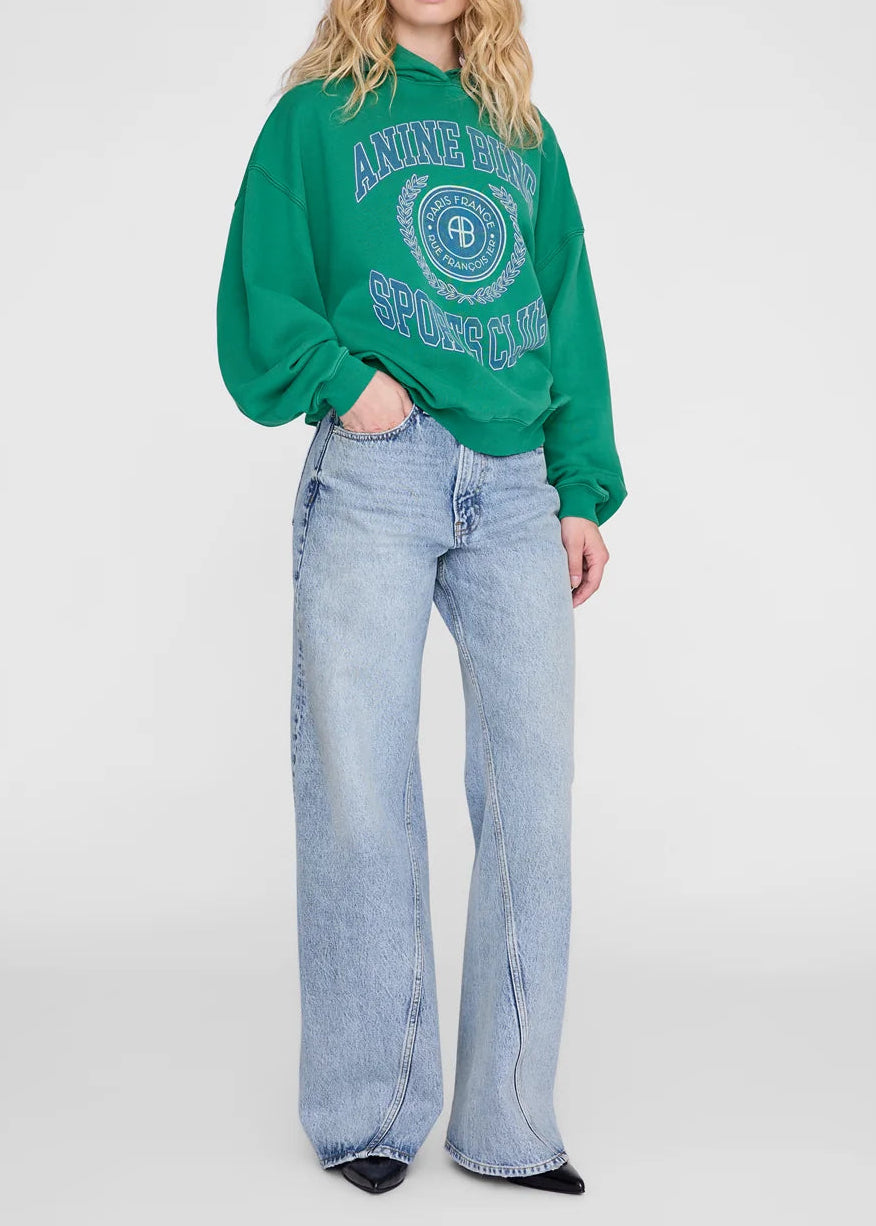 Anine Bing Harvey Sweatshirt Collegiate | Green