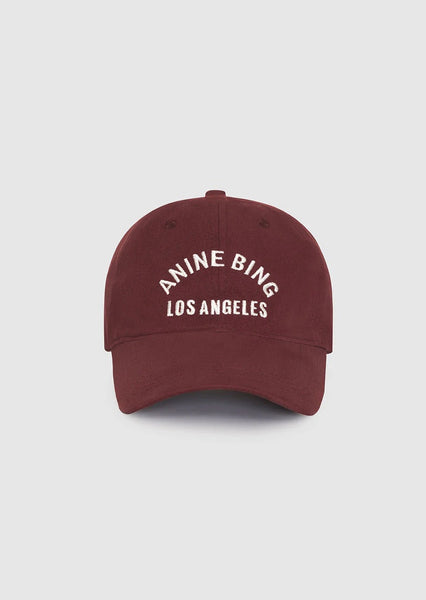 Jeremy Baseball Cap LA Dark Cherry