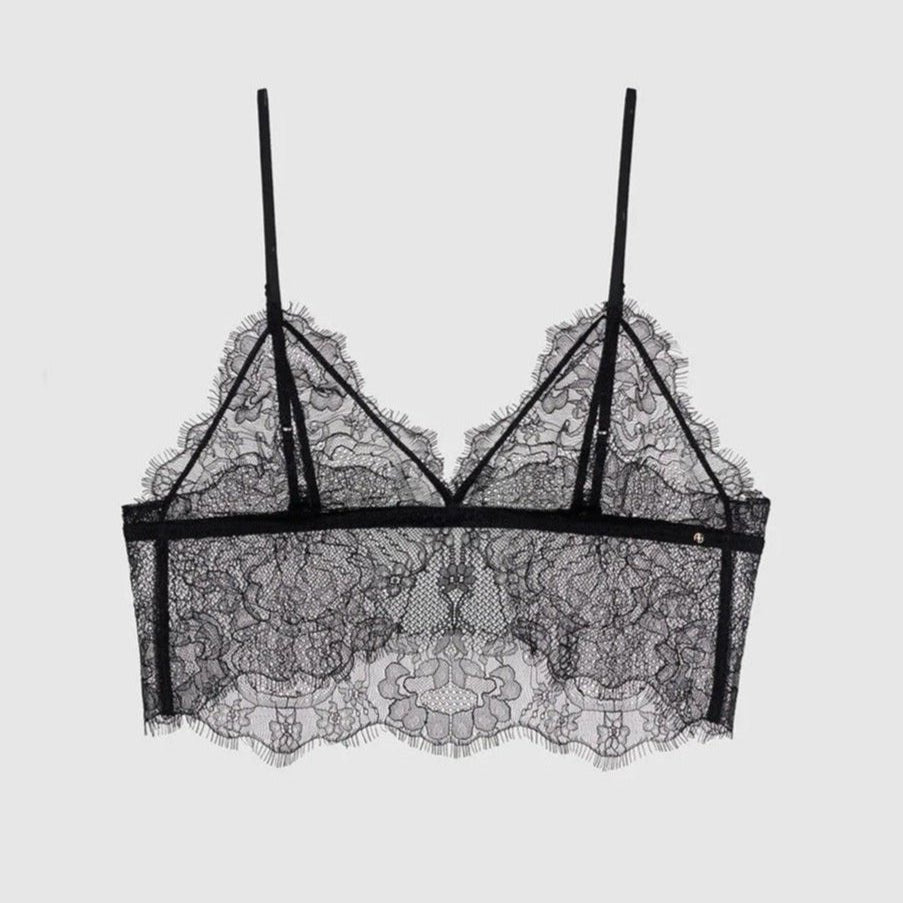 Anine Bing Lace Bralette Black
