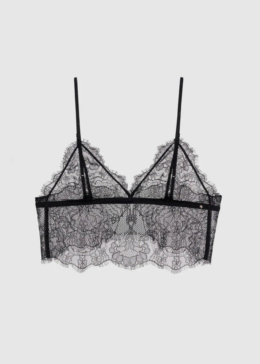 Anine Bing Lace Bralette Black