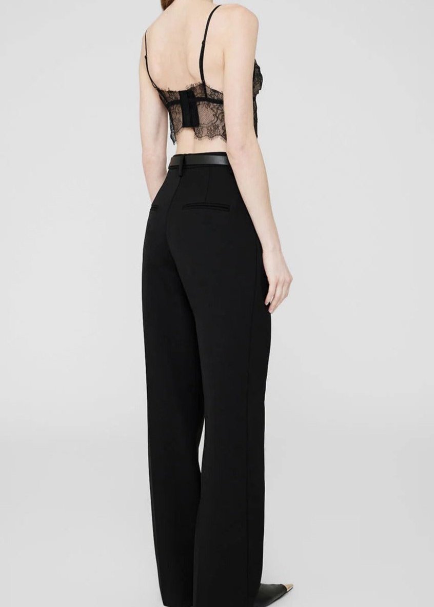 Anine Bing Lace Bralette Black